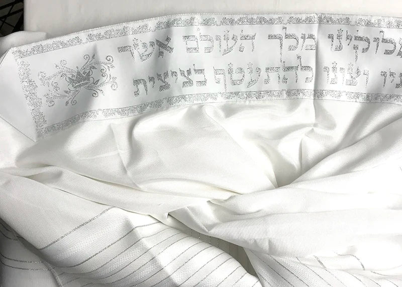 Tallit Argenté - 140x190cm