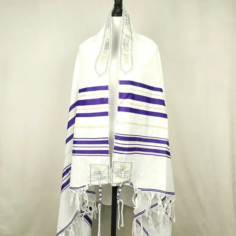 Tallit Polyester 110x180 cm